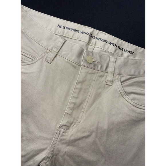 Rhone Pants Mens 32x30 Tan Commuter Slim Performance Chino Stretch Golf Travel - Picture 4 of 14